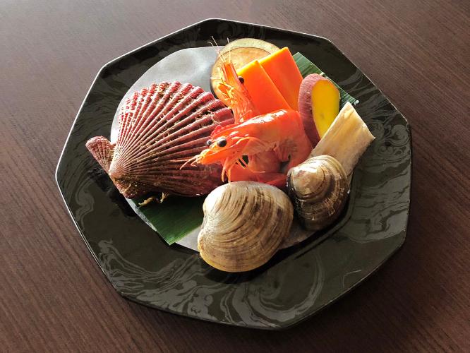 ひおうぎ貝・ホンビノス貝・ハマグリ浜焼きプラン