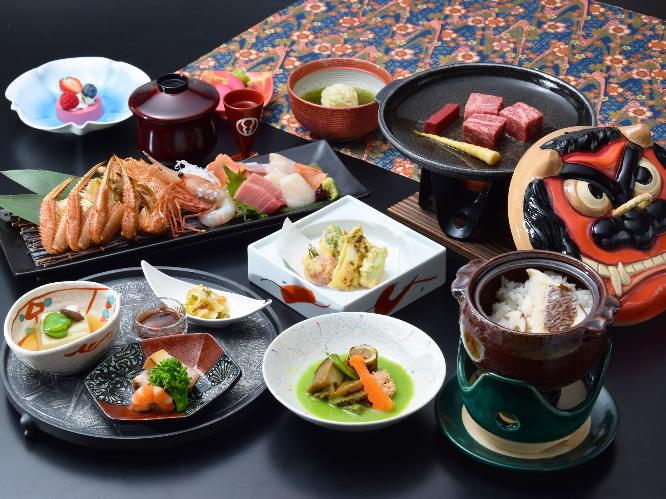 【ご夕食/湯の里(半個室)】滝本御膳/2025年春の御献立(イメージ)
