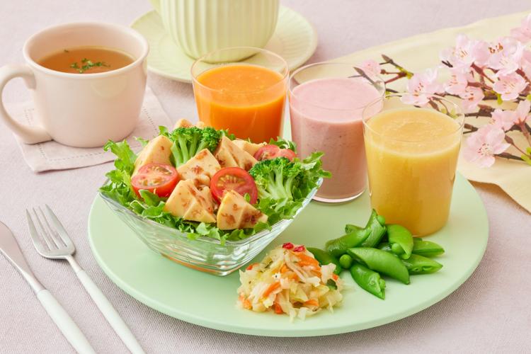 【春限定】季節野菜とスムージーで1日を彩る幸せな朝時間をお楽しみください