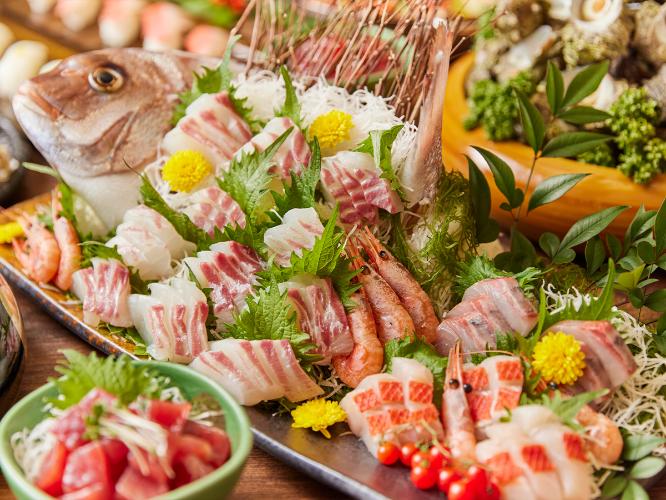 夕食バイキングイメージ_刺身イメージ