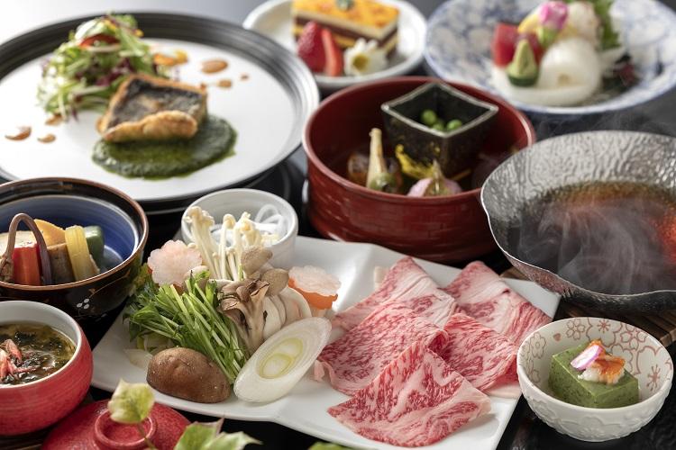 【ご夕食例】長崎和牛と旬彩会席（料理内容は季節ごとに変更しております）
