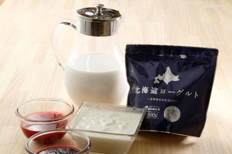 北海道牛乳とヨーグルト