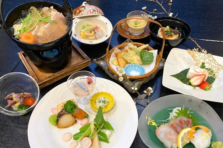 美又温泉と島根の旬食材が詰まった料理長お勧めの季節の会席