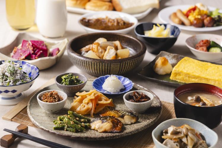 【朝食】ビュッフェ盛り付け例