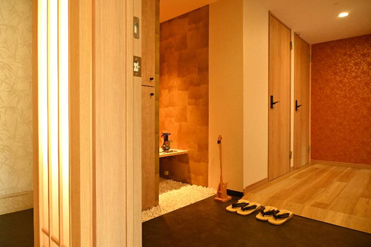 和洋室『和景の間』の玄関入口　※禁煙室