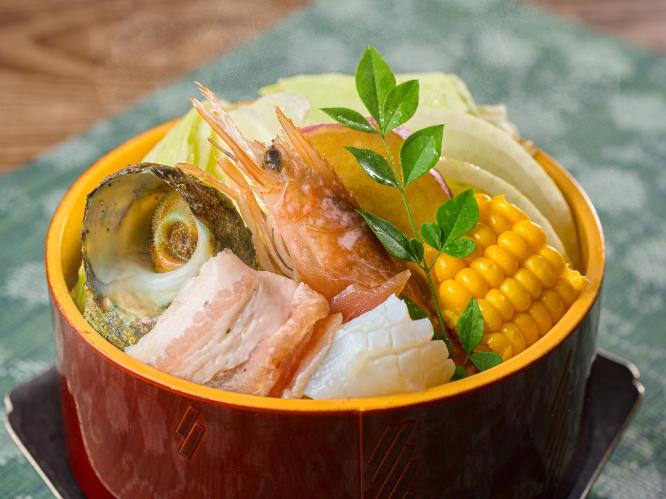 朝食 温泉せいろ蒸し　※イメージ