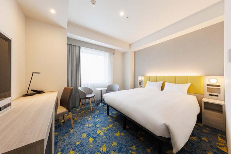 ダブル■21平米・ベッド幅160cm 未就学児の添い寝は1名まで可能です。