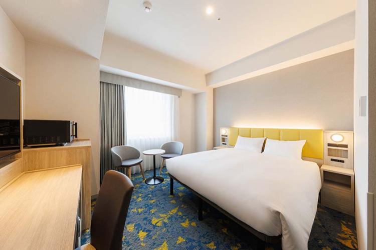 【禁煙】ダブル/レジデンシャルStyle■ 21平米・ベッド幅 160cm 冷凍冷蔵庫(中は空の状態)・電子レンジ・金庫を完備