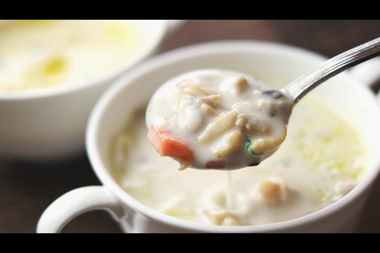 【朝食ブッフェ】日替わりスープ（あさりのクリームスープ）