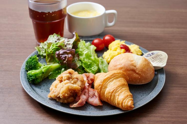 ビュッフェ形式の朝食<BR>盛り付け一例（洋）