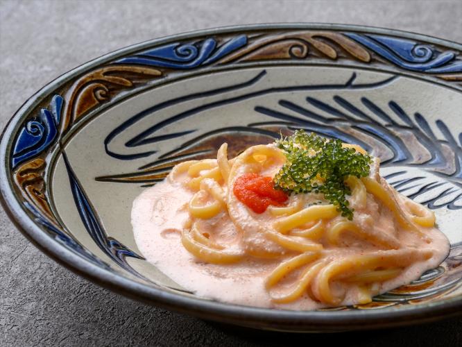 【Wine＆Dining The Orange】明太子のリングイーネ 海ぶどう添え（イメージ）