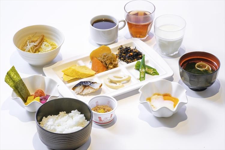 朝食ビュッフェ盛り付け例