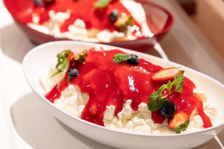 朝食メニュー『フロマージュブランのムース』
