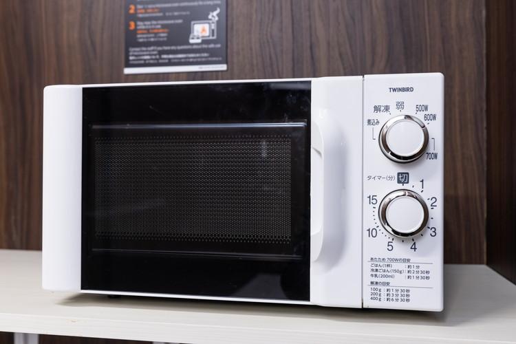 館内1階に電子レンジをご用意。