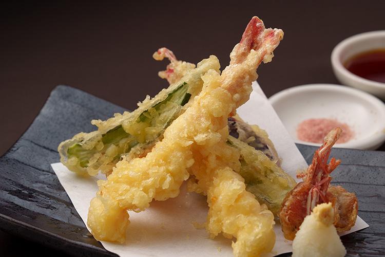 車海老と島野菜の天ぷら