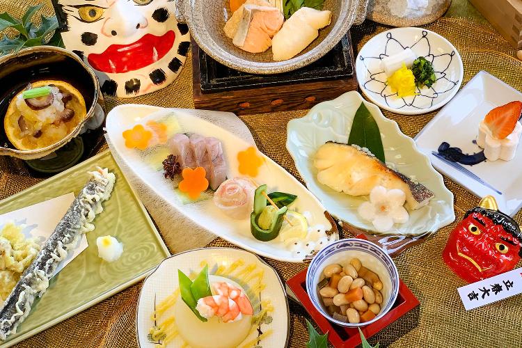 ■懐石一例■四季の移ろいを一皿ごとに映した、地元の恵みを活かした懐石料理
