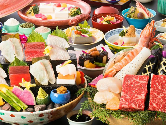 ■【レストラン食‐基本会席】名物「宝楽焼き」に加え“ここでしか出逢えない”逸品をお楽しみいただけます