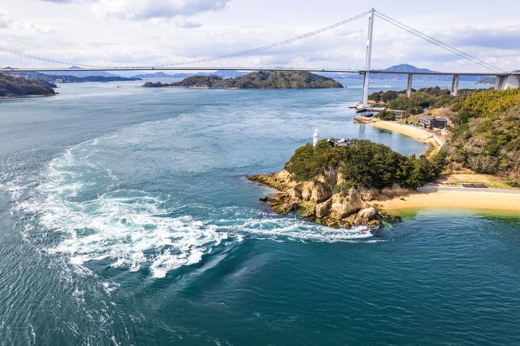 日本三大急潮のひとつ「来島海峡」の潮流
