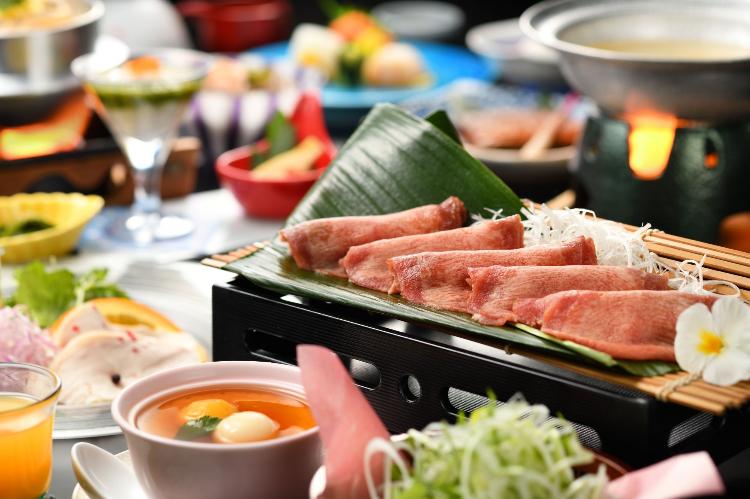 【お料理イメージ】宮城県仙台名物「牛タン」のしゃぶしゃぶ御膳