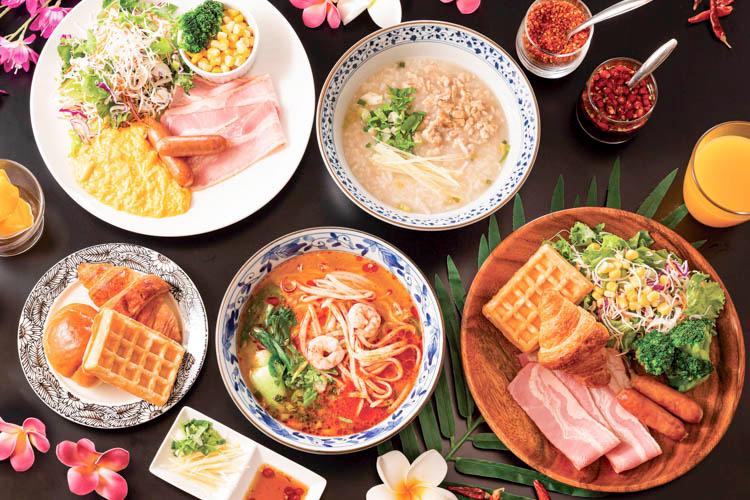 タイ料理専門店が提供する「本格タイ料理」＋「洋食ビュッフェ」の朝食をご用意