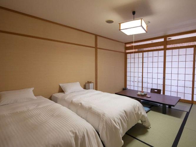 【お部屋】【源泉露天風呂付和室(ツインベッド)/海向き】10畳