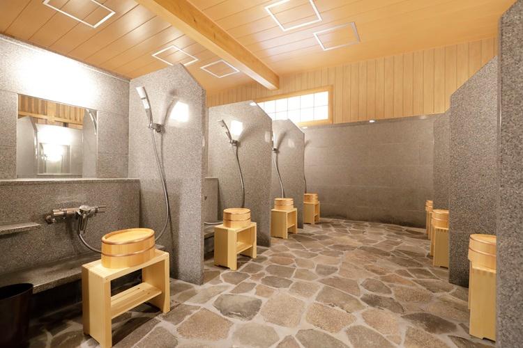 女性大浴場　洗い場