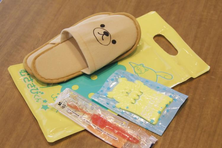 添い寝のお客様には、お子様用アメニティーをご用意しております。<BR>