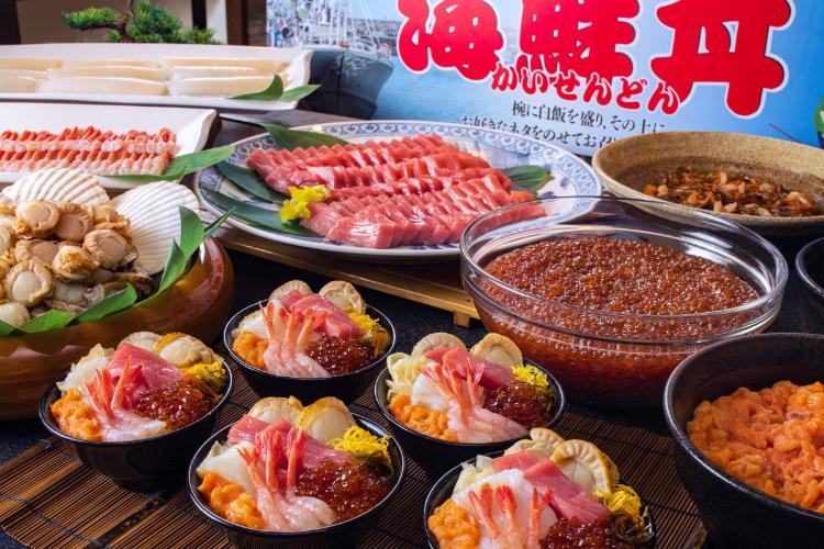朝食バイキング／お刺身や厚焼き玉子やカレーなど、和洋多彩な朝食メニューを揃えています。（イメージ）