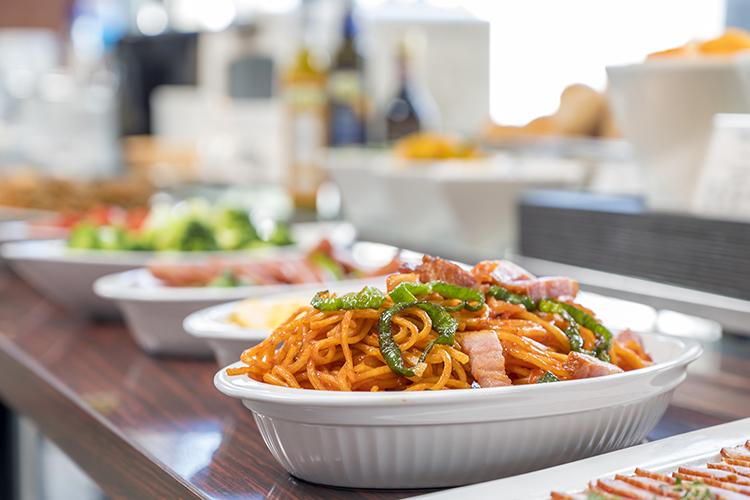 朝食付プランの他、当日の朝も追加が可能です。