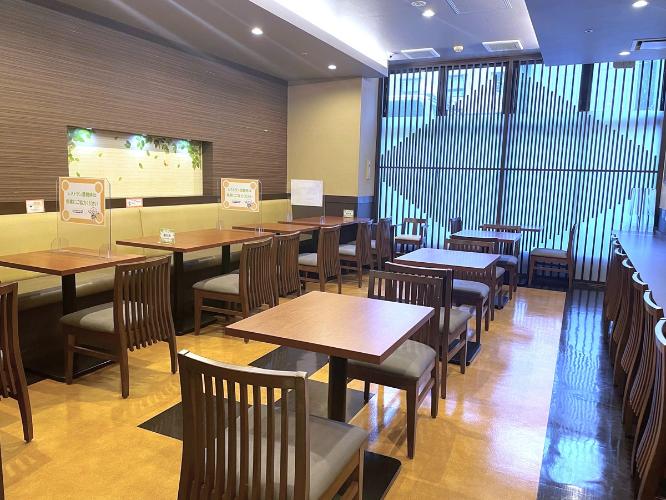 ■朝食レストラン「花茶屋」<BR>・営業時間：6：30〜9：00<BR>（※日曜のみ 6：30〜9：30）