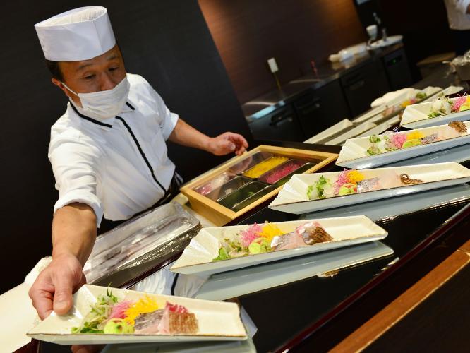 ライブキッチン「刺身」