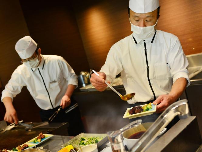 ライブキッチン「ステーキ」