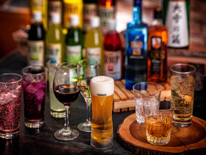 飲み放題ではビール・サワー・日本酒などをご用意　※画像はイメージです