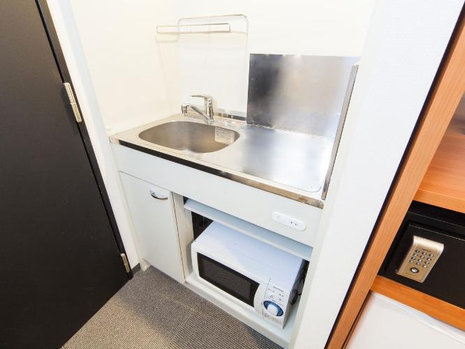 アパートメントタイプのお部屋はミニキッチン付♪