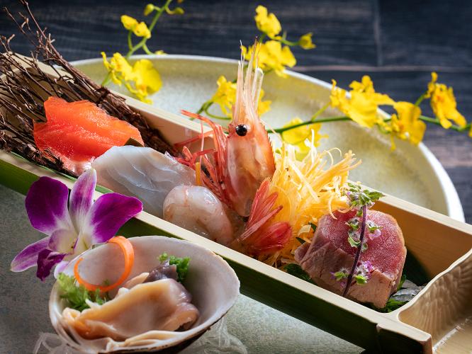 【会席・春】見た目も鮮やかな厳選魚介のお造り盛合せ※写真はイメージ