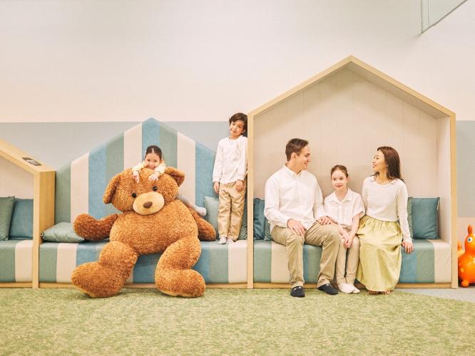 【キッズスペースNASOBIBA（なそびば）】２歳児から６歳児（未就学児）を対象としたキッズゾーンです。