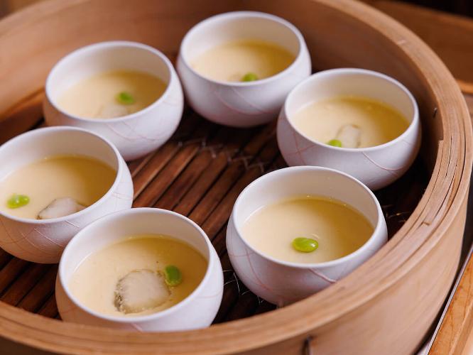 【桜房】噴火湾産真鱈＆枝豆の茶碗蒸し