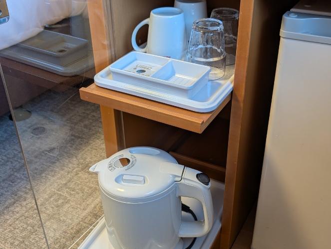 全室電気ケトル完備