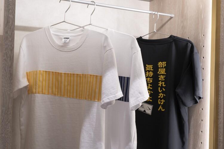 ◇1Fミニショップ「天神 263 STYLE」・アイテムイメージ：福岡の思い出として小石原焼や博多織をあしらったオリジナルTシャツなどをお買い求めいただけます。