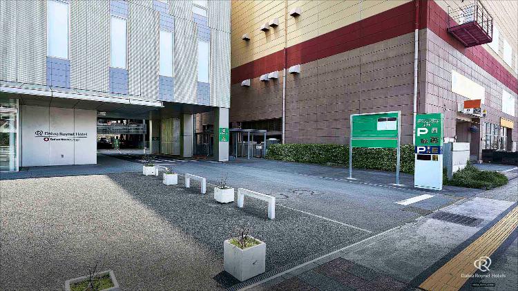 ホテル駐車場入り口