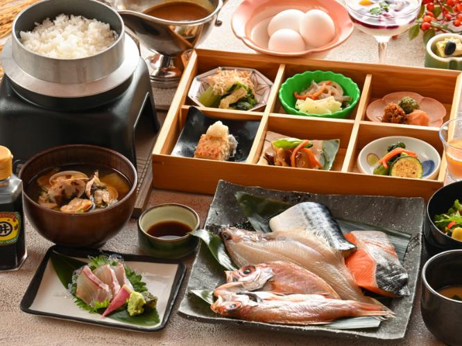 朝食　別邸「美悠」和定食　※献立例です。