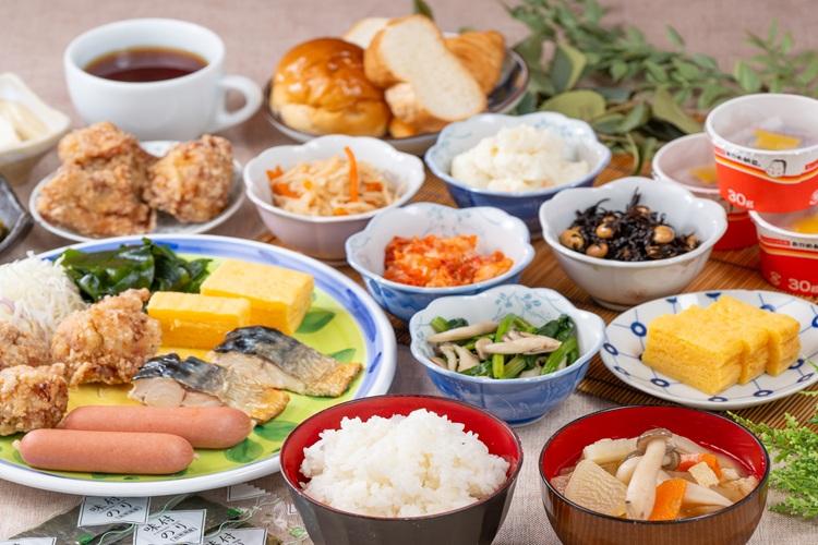 朝食ビュッフェ【盛り付け例】