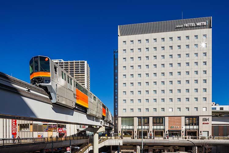 ホテルメッツ立川外観 立川駅改札徒歩1分