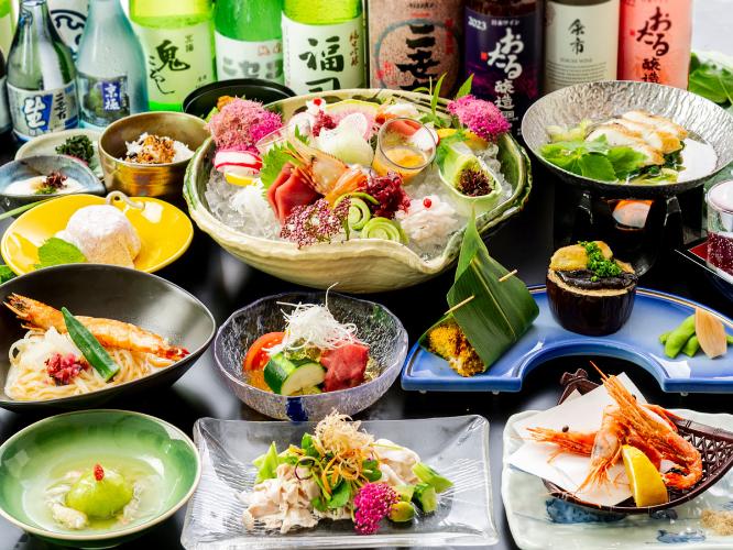 25年夏の【料理長おすすめいろは膳】一例