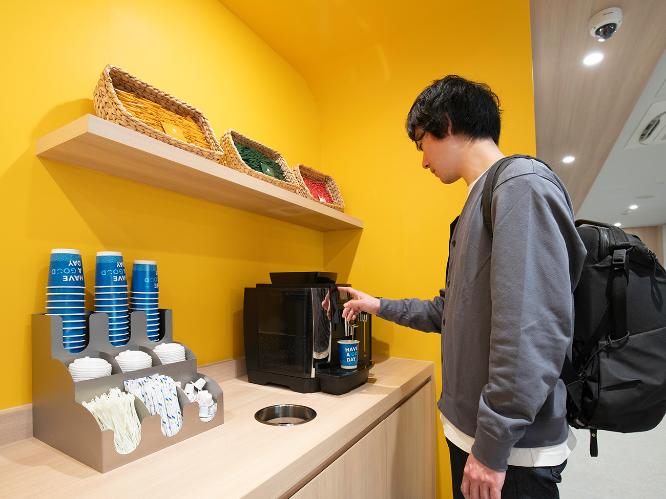 【アメニティーバー】24時間出来立てのコーヒーを♪