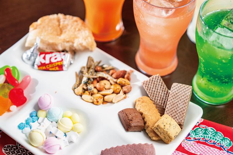 アルコールやお菓子・ソフトドリンクをご用意