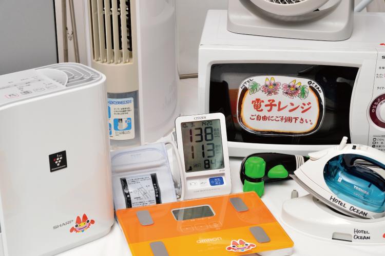 各フロアにご用意貸出グッズ