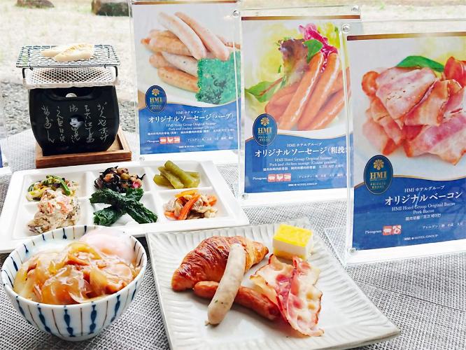 【朝食】HMIオリジナルメニューなど、30品目以上のバイキング
