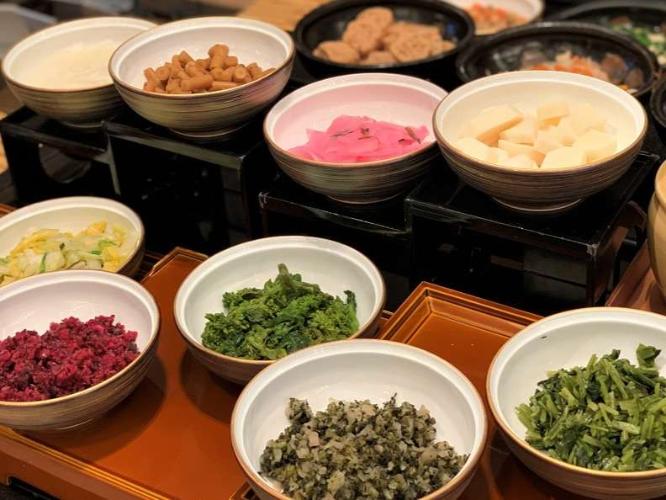 【朝食】お漬物ブッフェ