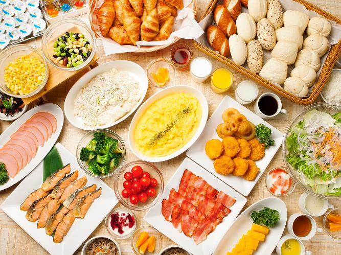 ルートイン自慢の朝食をビュッフェスタイルでどうぞ
